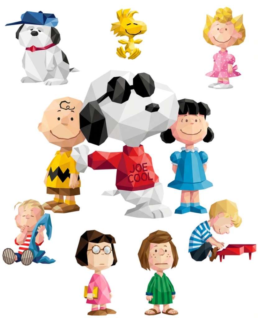 花生村 SPTI 角色群像（低多边形风格）